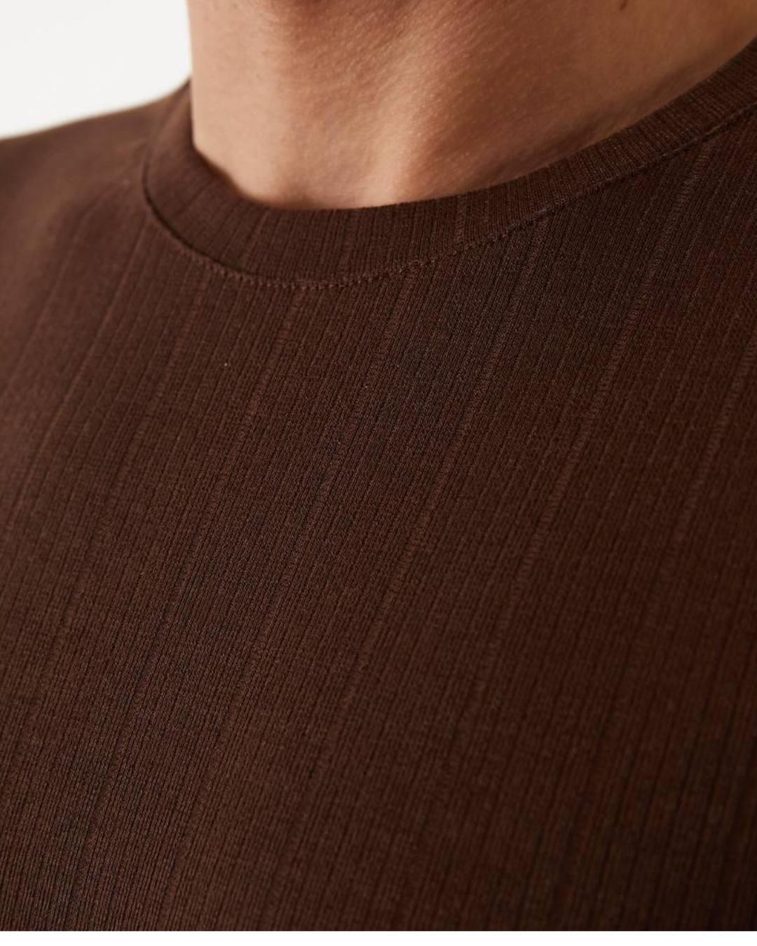 Yuvarlak Yaka Cotton Tshirt Siyah