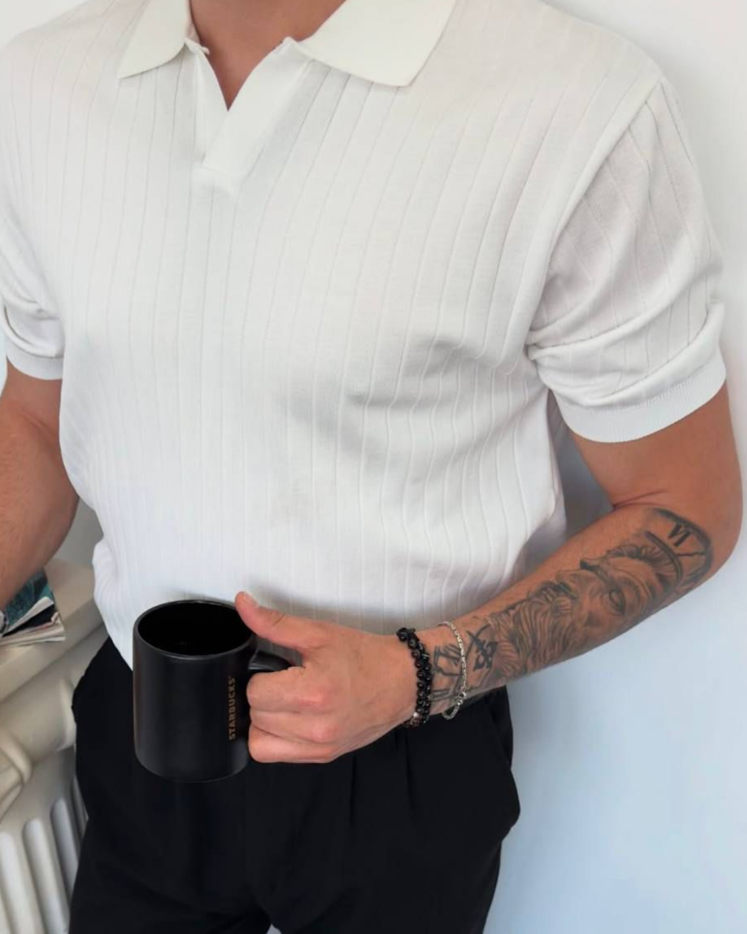 Bej Polo Yaka Triko Tişört