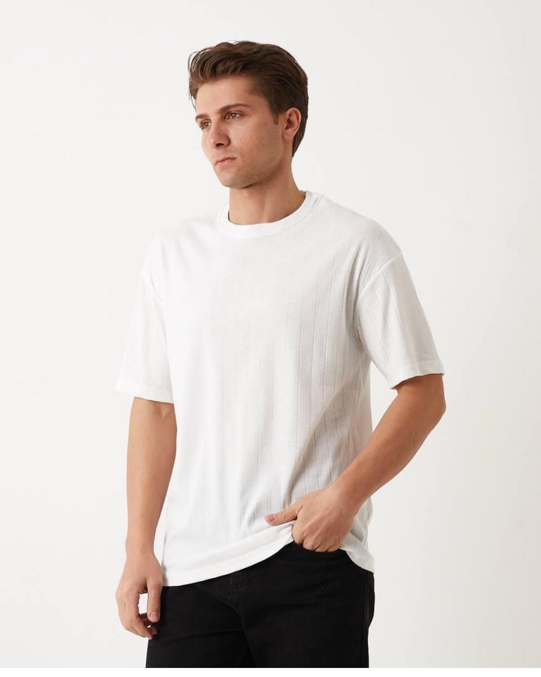 Yuvarlak Yaka Cotton Tshirt Siyah