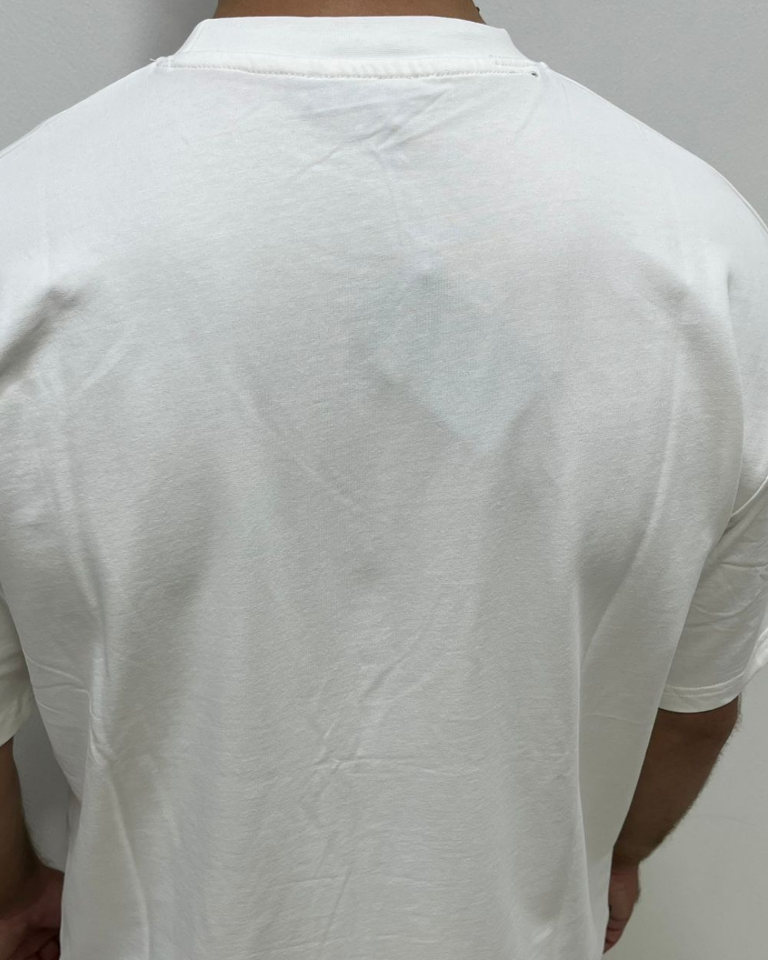 Halı Desen Patch Detaylı Siyah Oversize Tişört