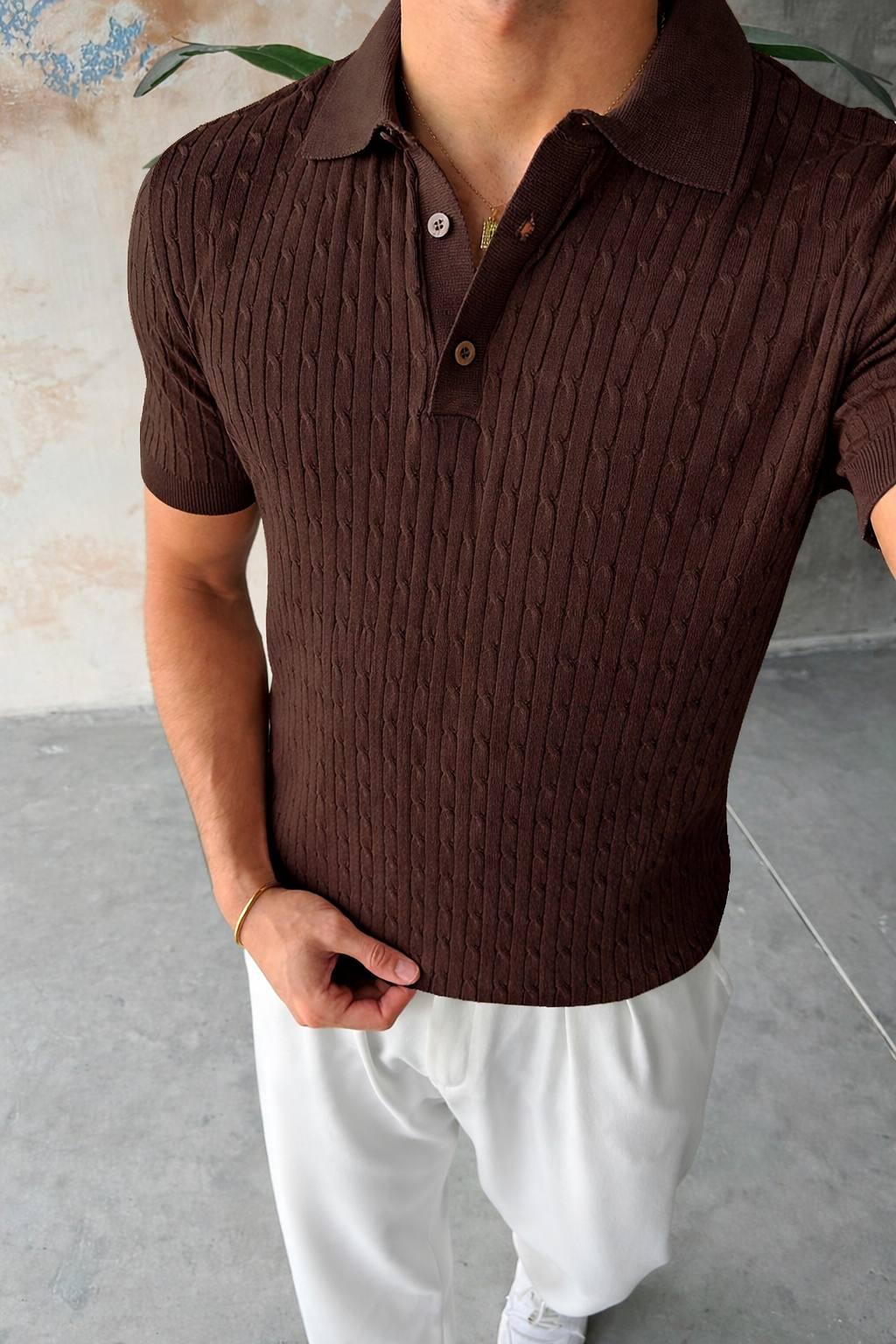 SAC ÖRGÜLÜ POLO YAKA
