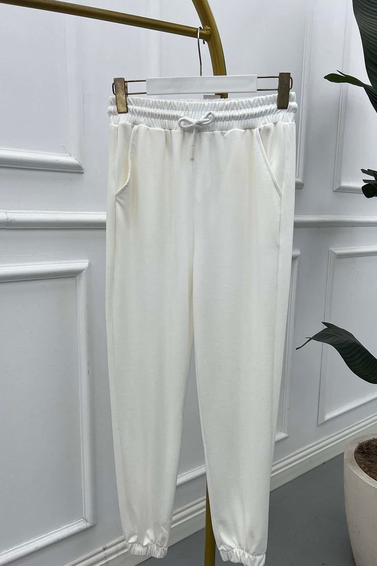 %100 COTTON LASTİKLİ PAÇA ESOFMAN ALT