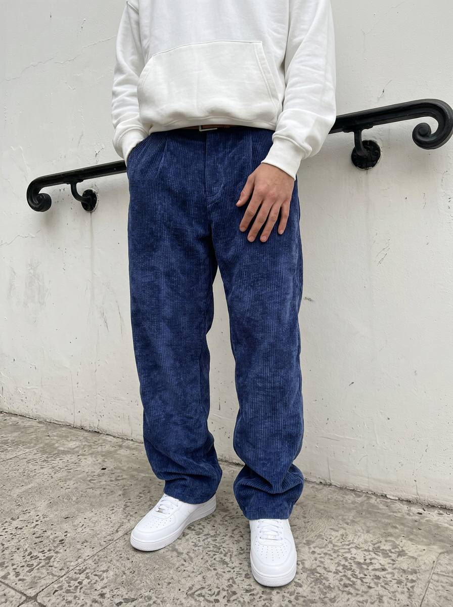 Premium Kalite Kadife Baggy Pantolon