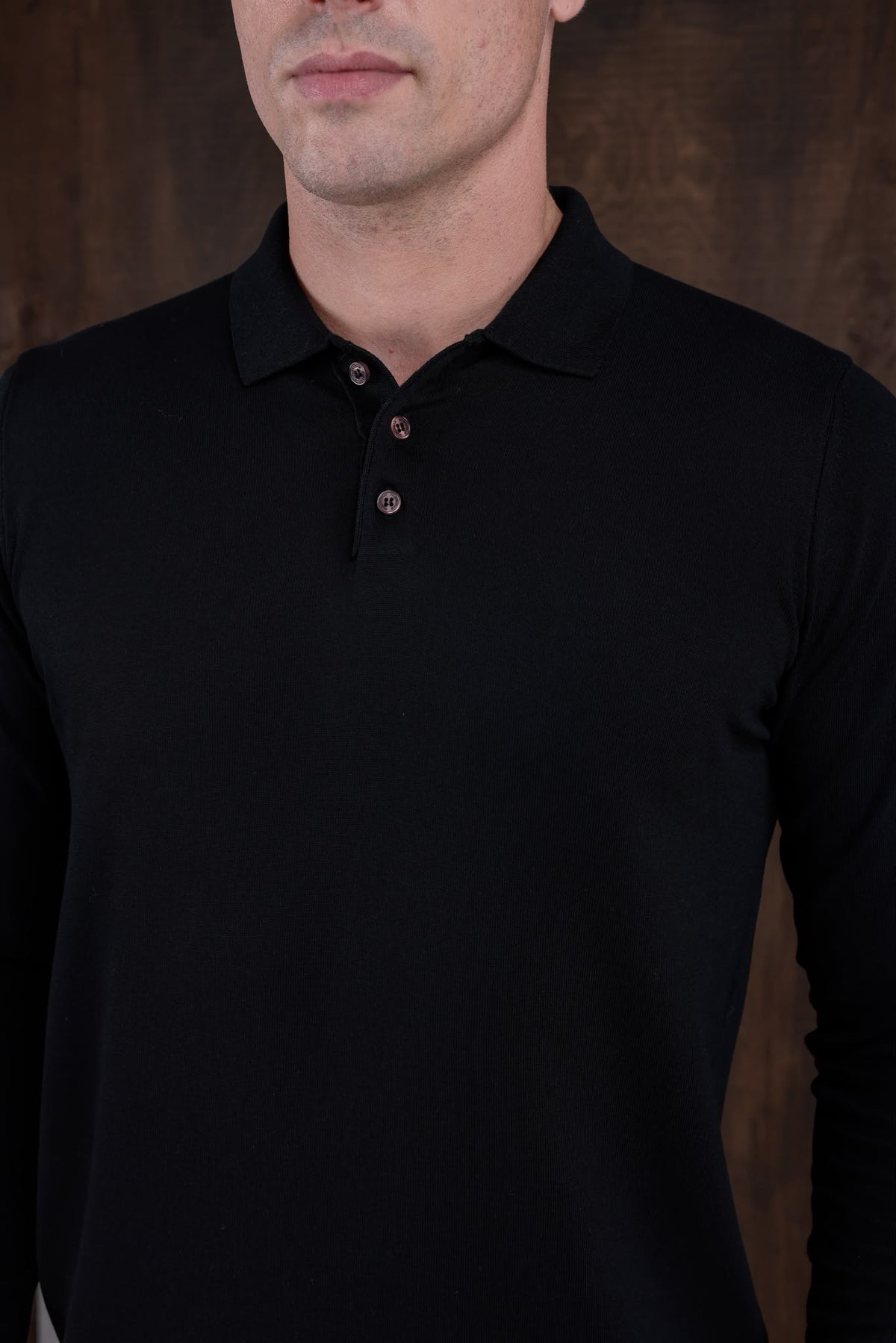 Polo Yaka Uzun Kollu Sweatshirt
