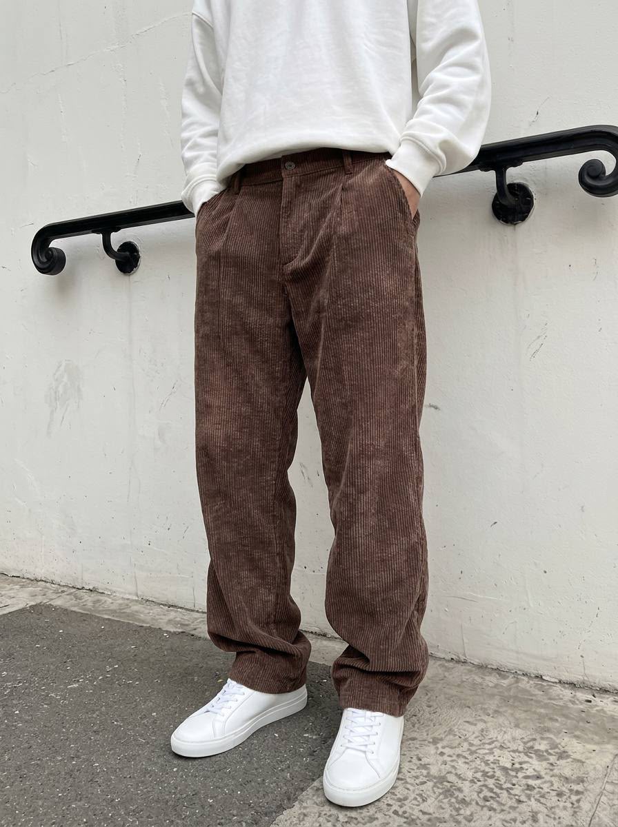 Premium Kalite Kadife Baggy Pantolon