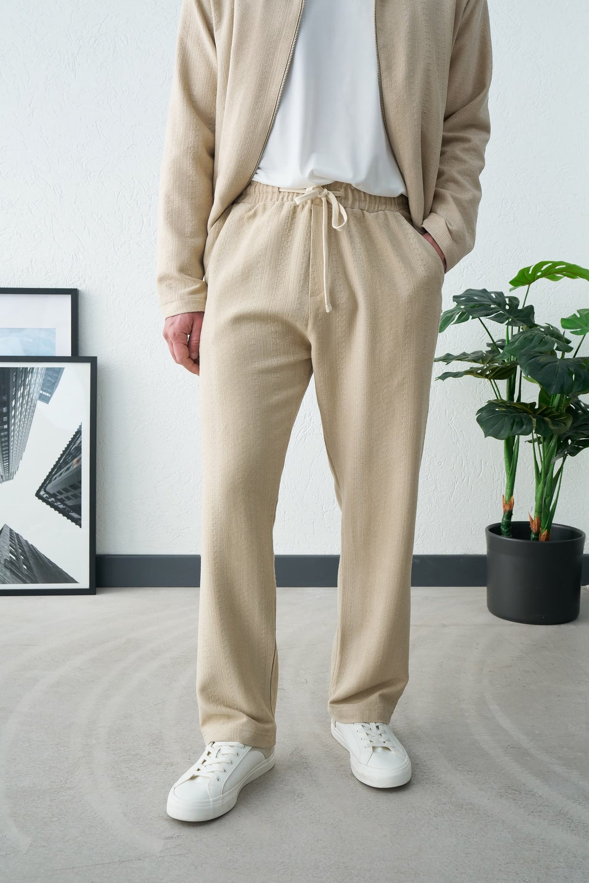 BAGGY DESENLİ ALT PANTOLON