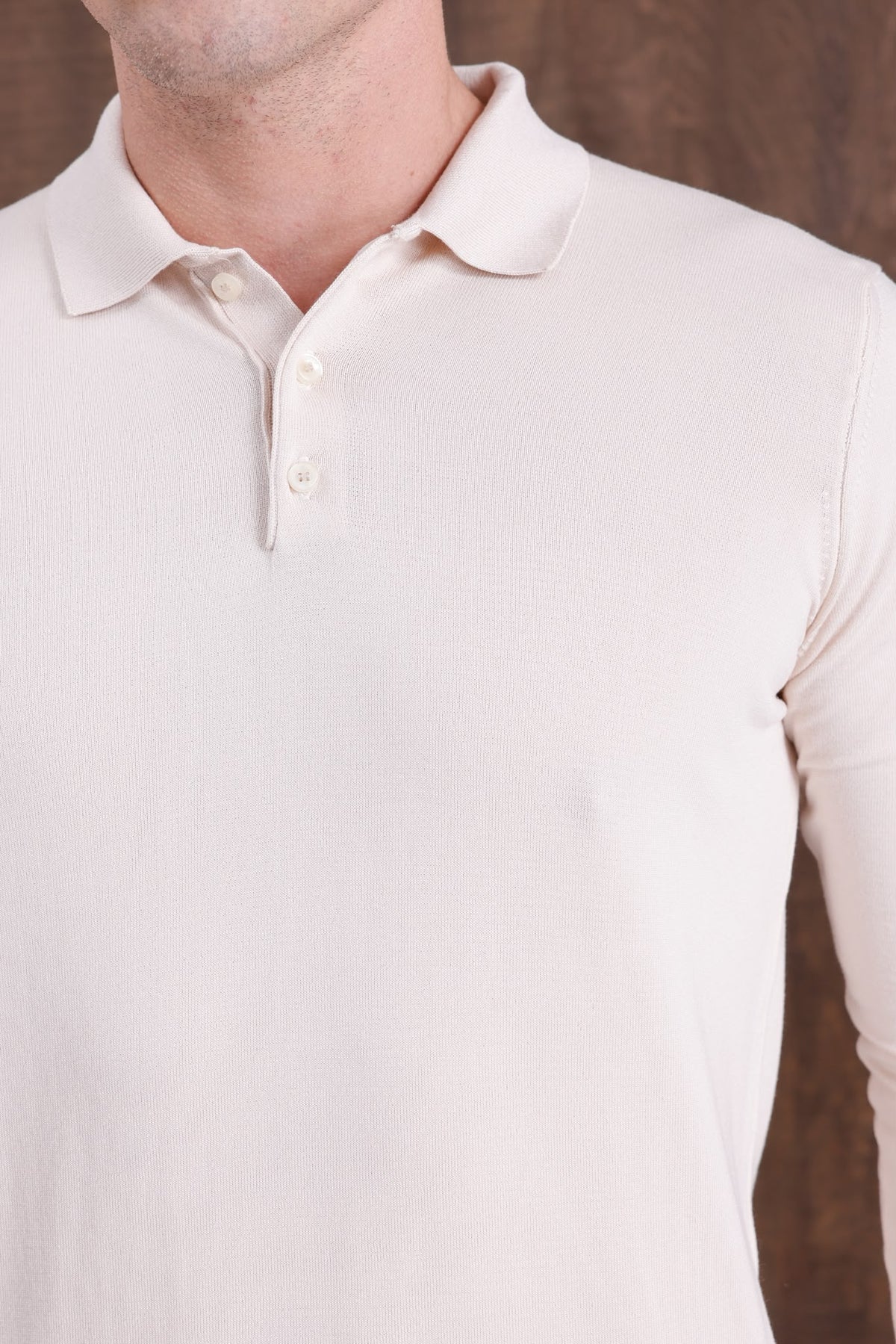 Polo Yaka Uzun Kollu Sweatshirt