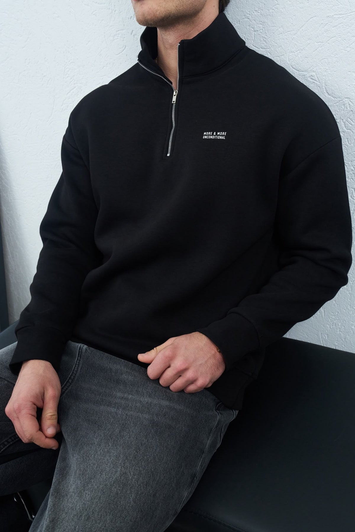 OVERSİZE YARIM FERMUARLI Sweatshirt