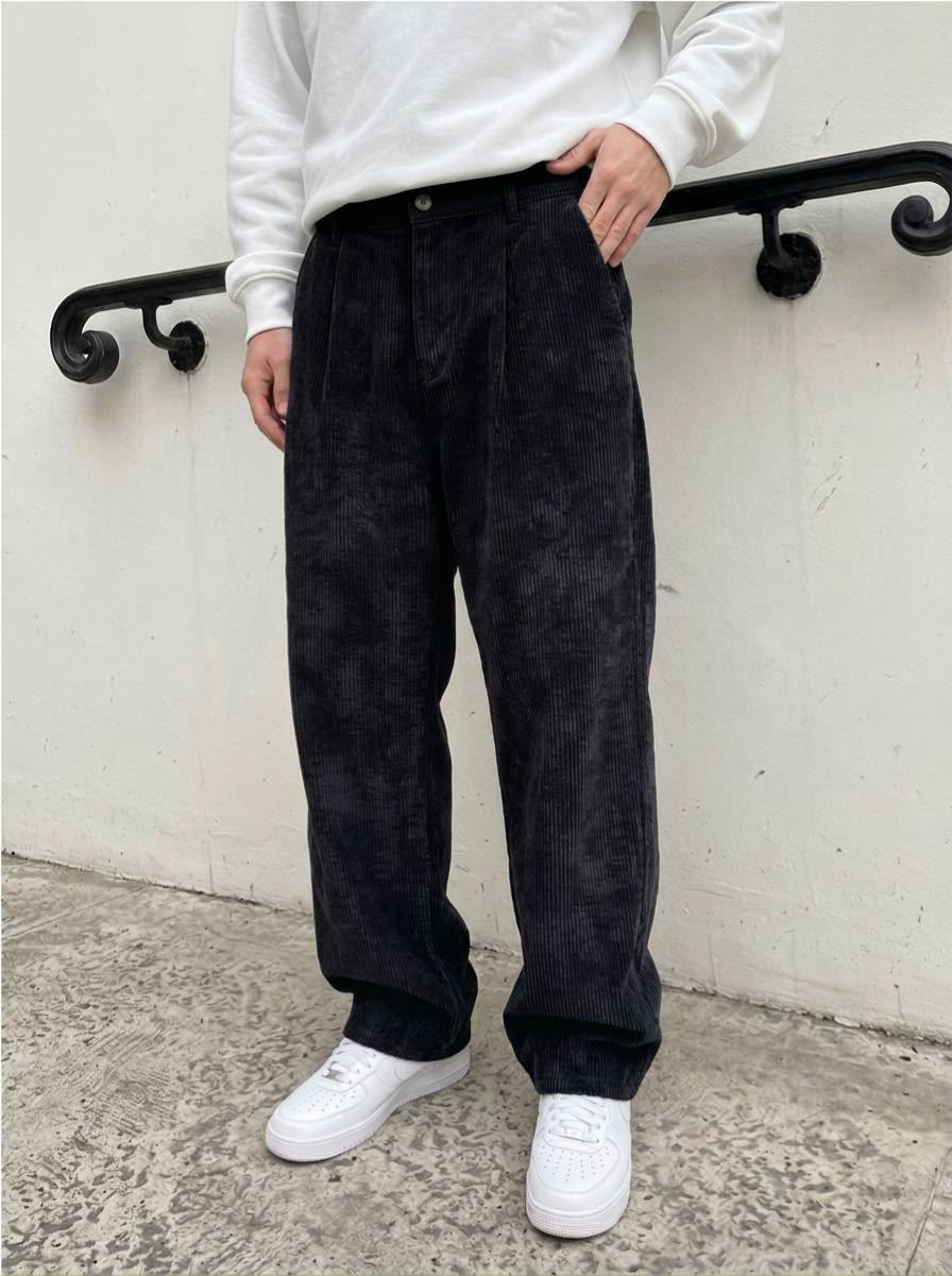 Premium Kalite Kadife Baggy Pantolon
