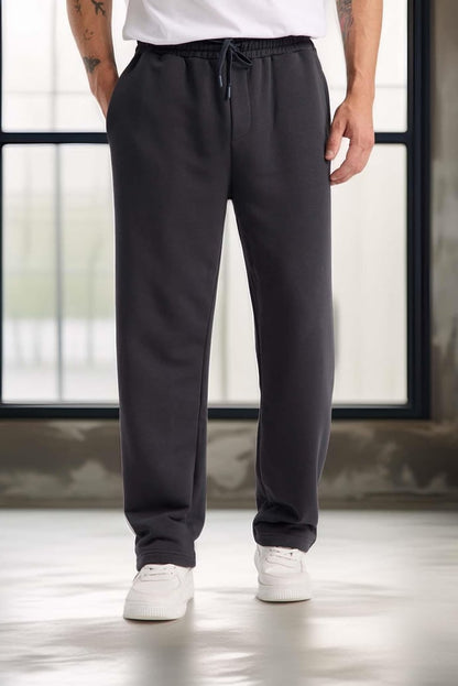 Baggy Kalıp Diagonal 3 İplik Kumaş Erkek Eşofman Altı Pantolon