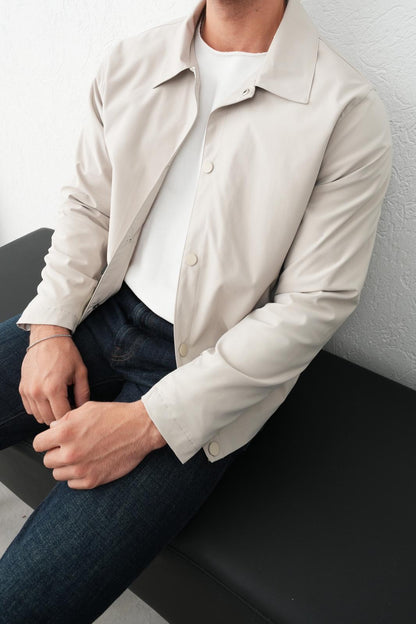 DÜĞMELİ YAĞMURLUK CEKET