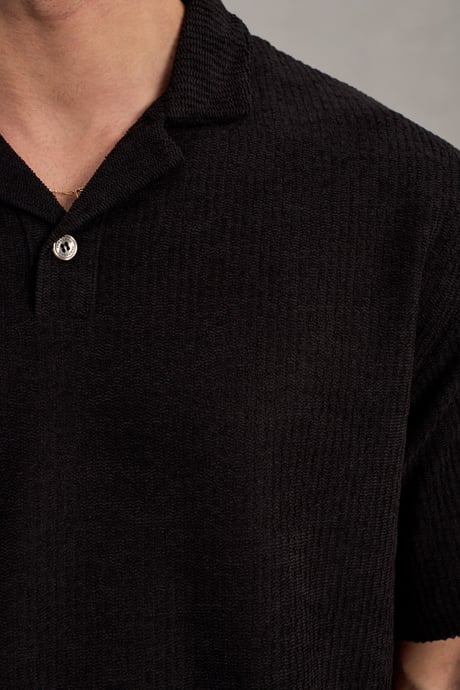 Aretus Şönil Kumaş Regular Fit Tek Düğmeli Polo Yaka Erkek T-Shirt
