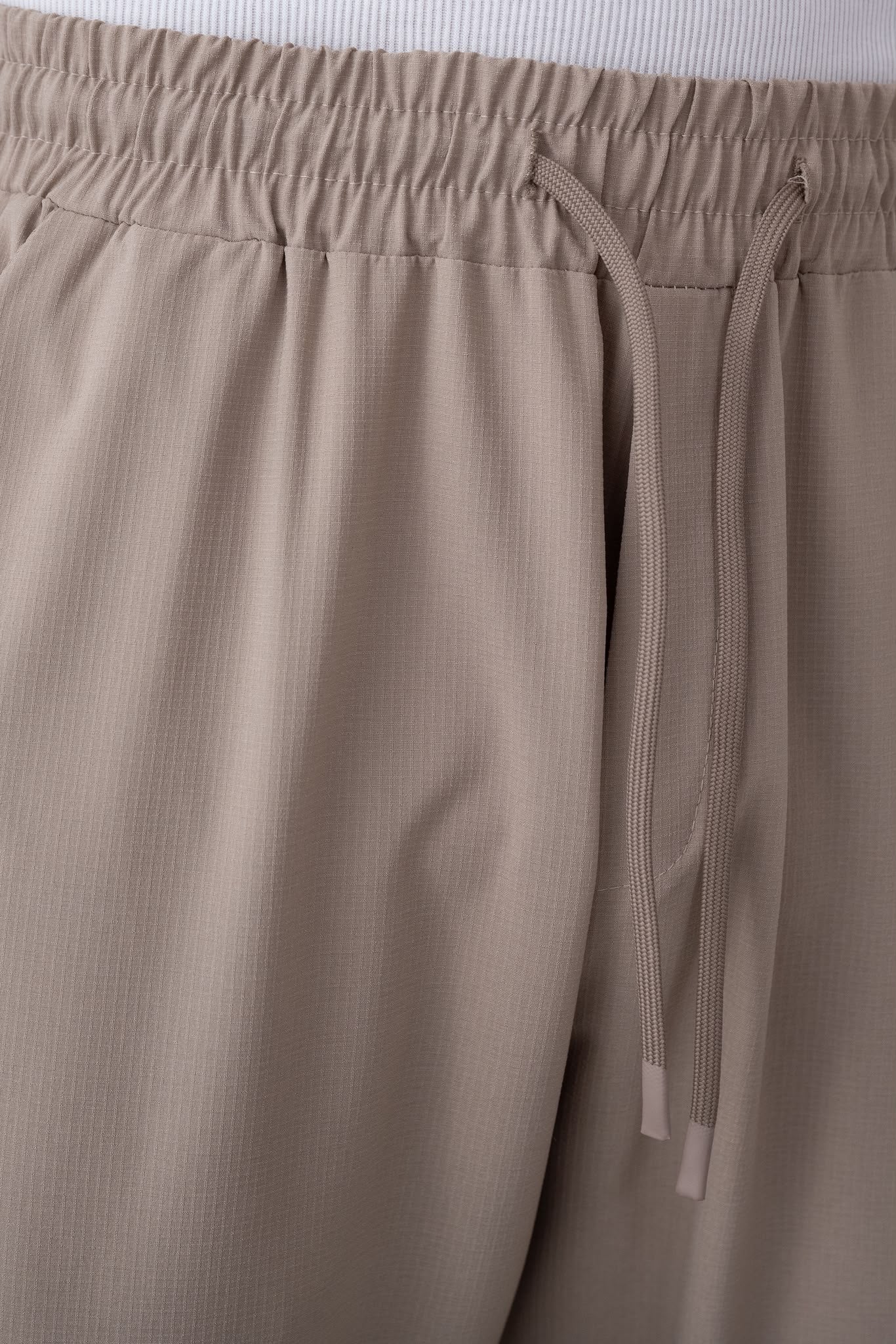 Beli Lastikli İnce Baggy Pantolon