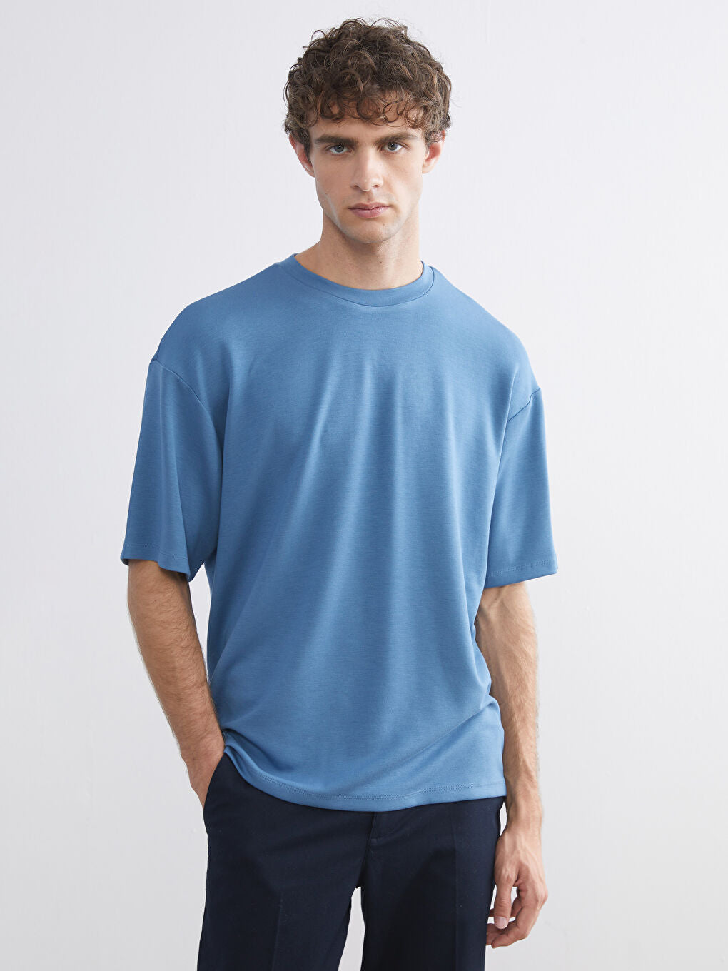 Erkek Oversize Basic T-Shirt