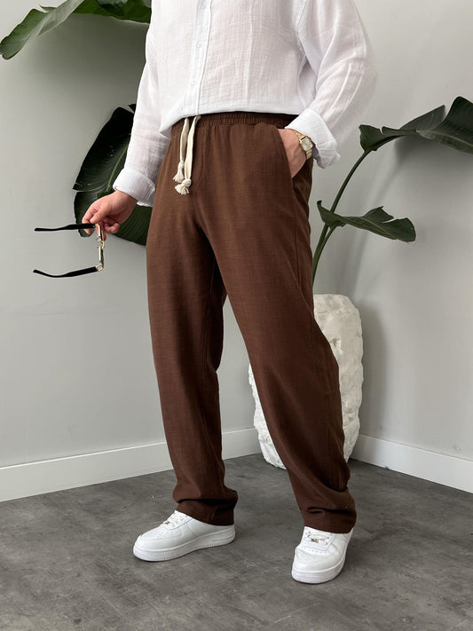 BAGGY KETEN ALT PANTOLON
