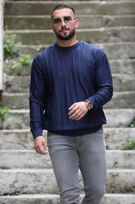 UZUN KOL CİZGİLİ TRİKO