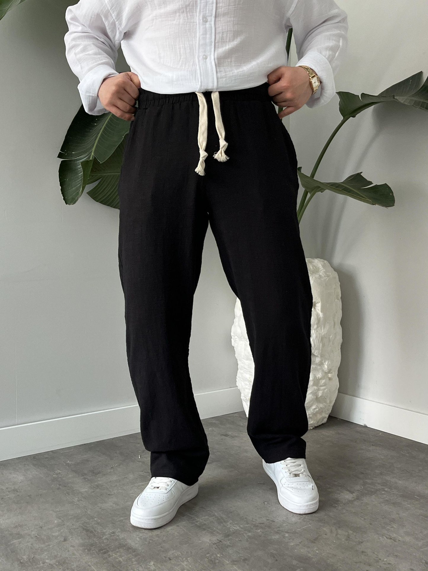 BAGGY KETEN ALT PANTOLON