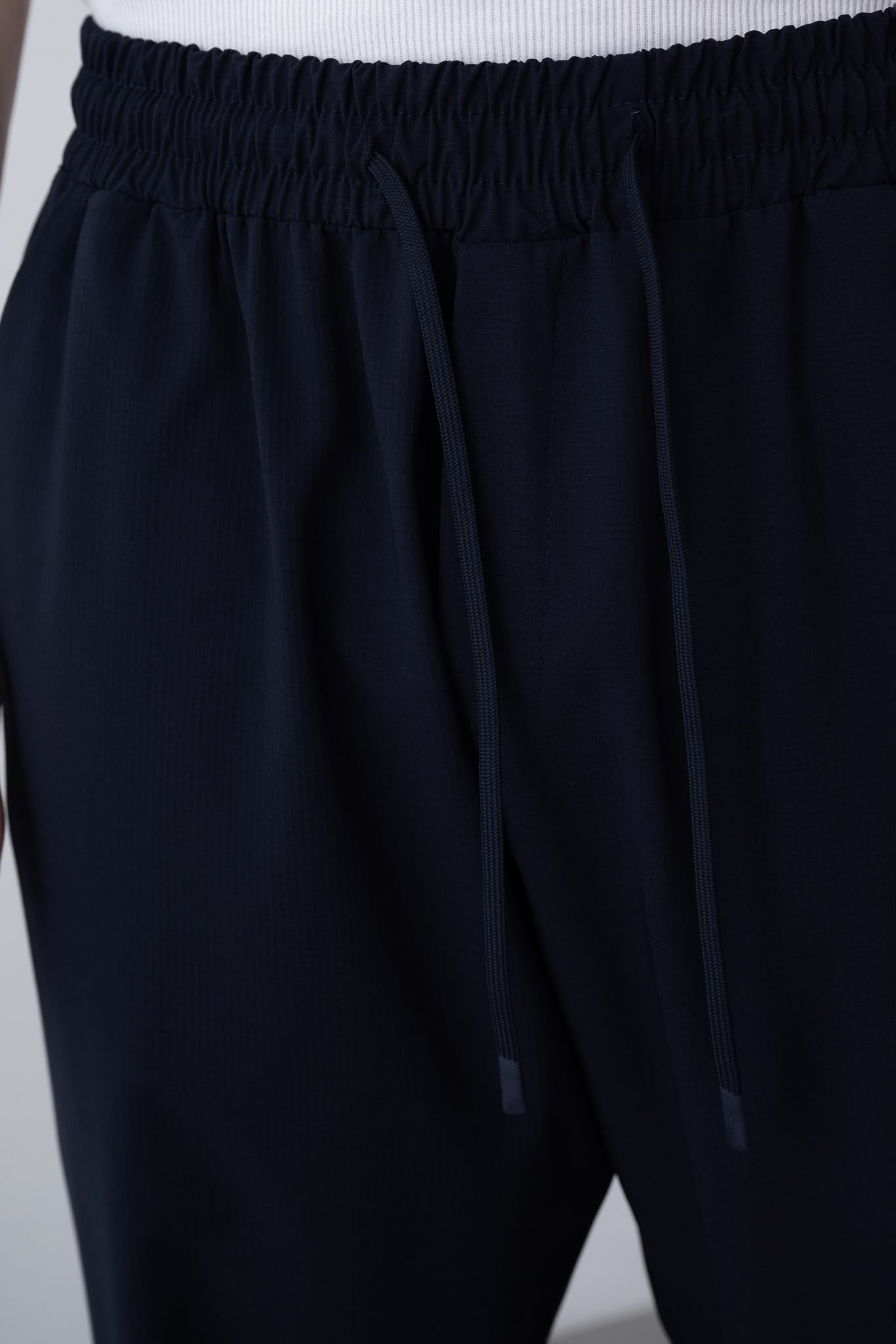 Beli Lastikli İnce Baggy Pantolon