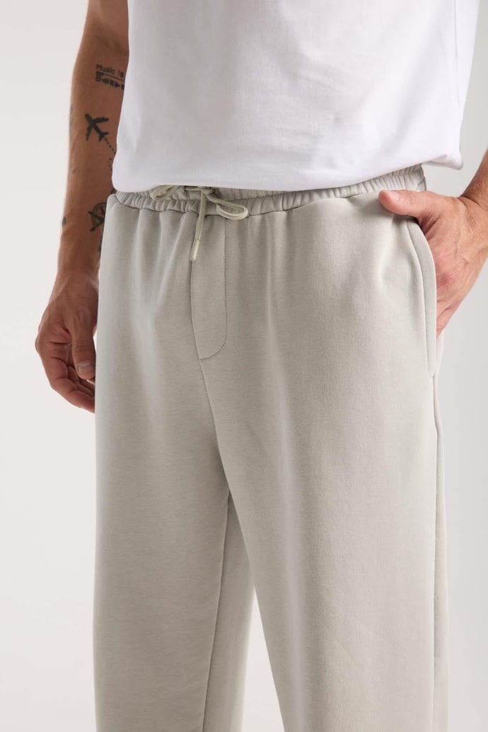 Baggy Kalıp Diagonal 3 İplik Kumaş Erkek Eşofman Altı Pantolon