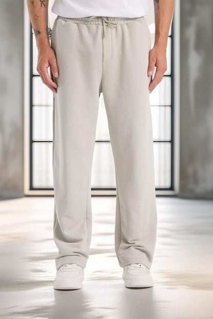 Baggy Kalıp Diagonal 3 İplik Kumaş Erkek Eşofman Altı Pantolon