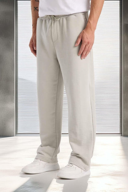 Baggy Kalıp Diagonal 3 İplik Kumaş Erkek Eşofman Altı Pantolon